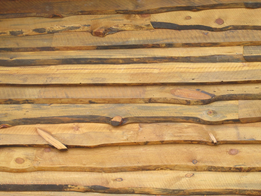 Horizontal
                          rustic board siding